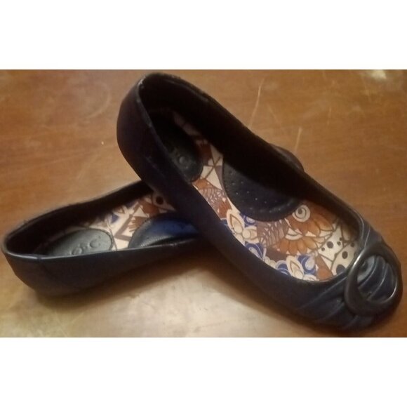 Born Concept B.Ø.C Black Faux Leather Ballet Flats Size 5 C38534 - Picture 5 of 6